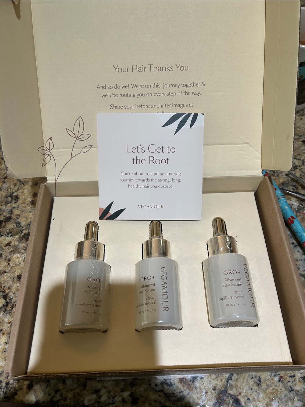 VEGAMOUR GRO+ Advanced Hair Serum Trio – 30ml